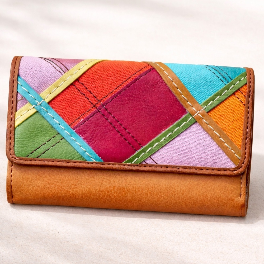 Fossil Multicolor Patchwork Wallet